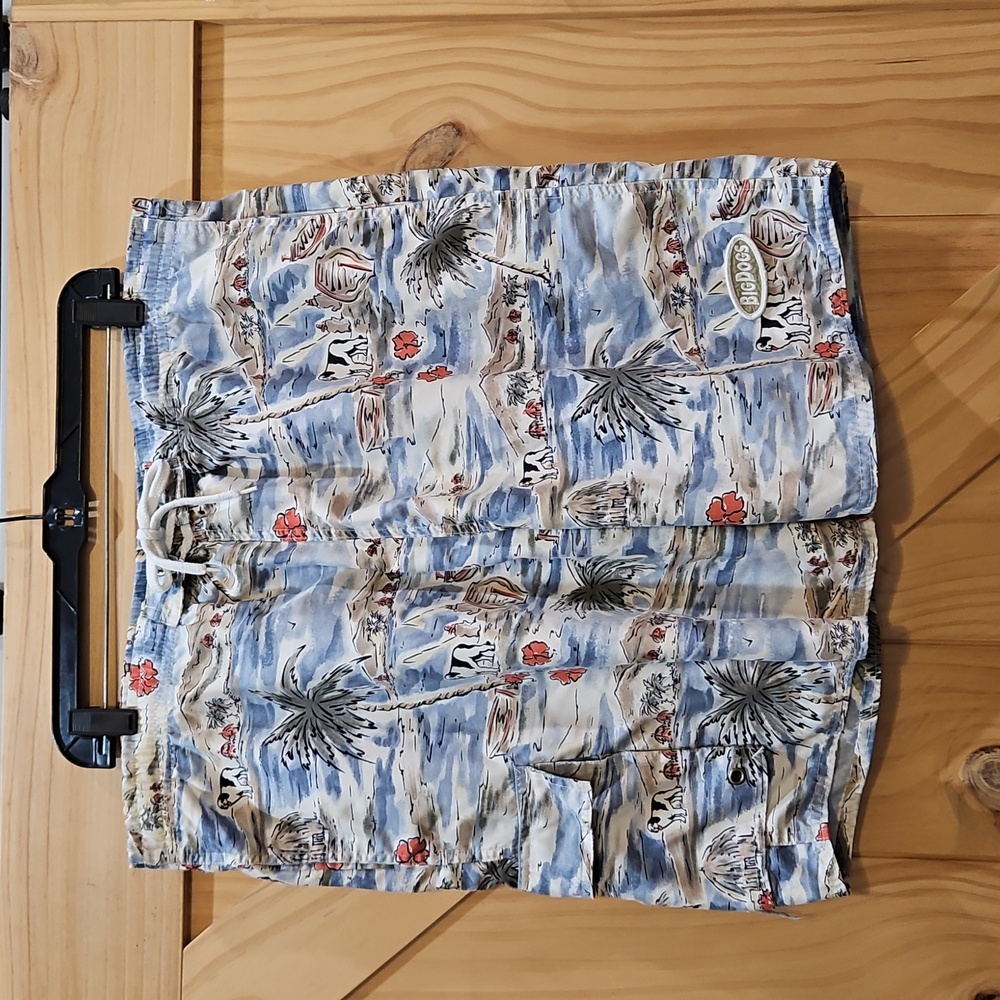 Big Dogs | Tropical Print Mesh Lined Swim Shorts | Large